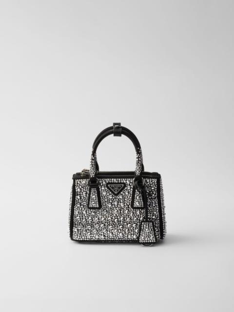 Prada Prada Galleria satin micro-bag with decorations