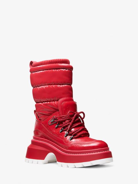 MICHAEL KORS Shiloh Mixed-Media Boot