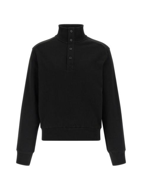 entire studios high-neck buttoned sweatshirt
