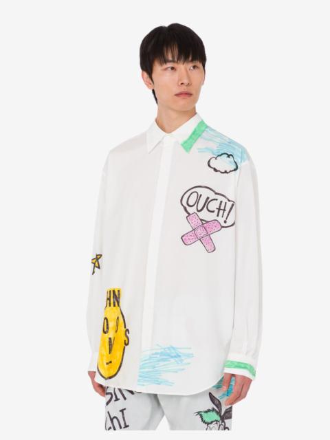 Moschino PRINTED COTTON POPLIN SHIRT