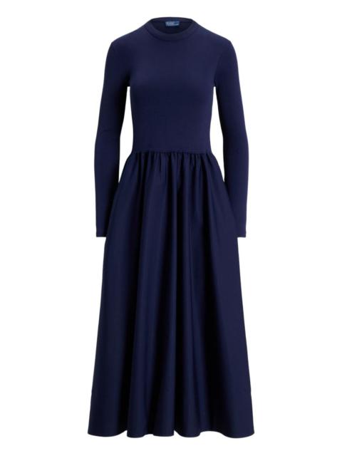 Polo Ralph Lauren long-sleeve A-line midi dress