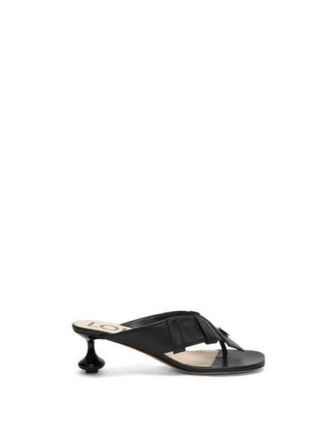 Loewe Toy Panta toe post heel sandal in lambskin