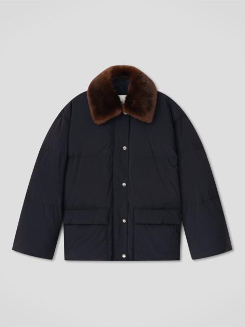 Nanushka Light Nylon/Faux Fur Jacket