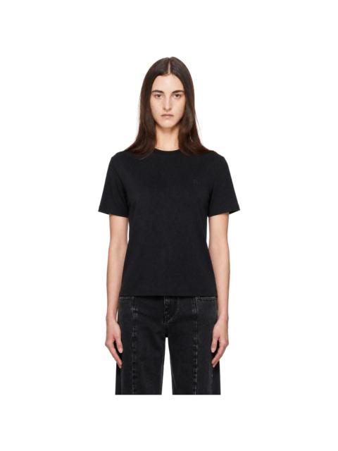 Balmain Black S/S Mini Embroidered Jersey T-shirt