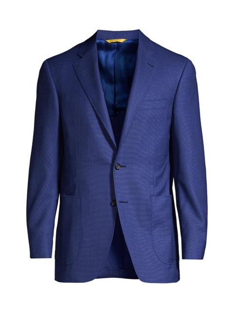 Canali Men's Wool Sport Coat - High Blue