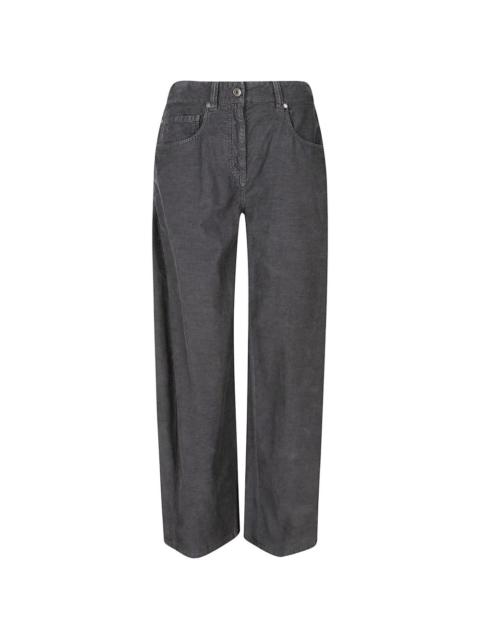 Brunello Cucinelli corduroy wide-leg trousers