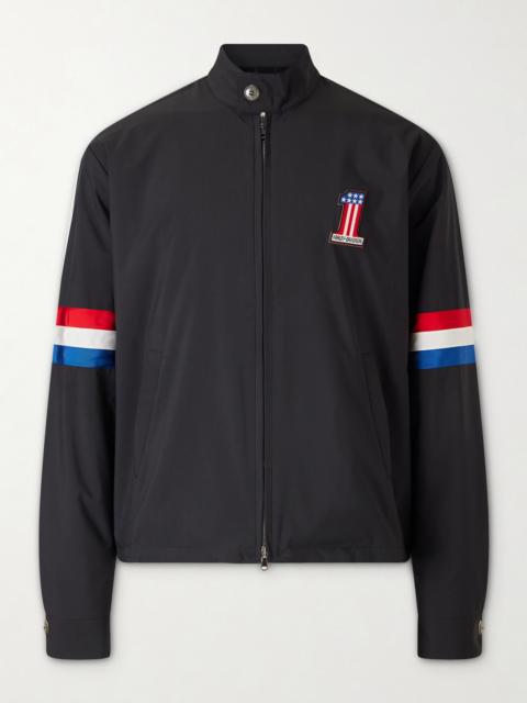 God’s True Cashmere Harley-Davidson Striped Appliquéd Recycled Shell Jacket