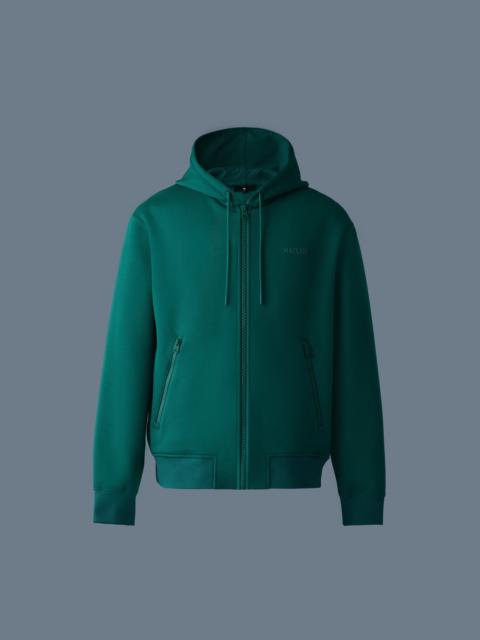 MACKAGE KRYSTOS Double-face Jersey zip-up hoodie