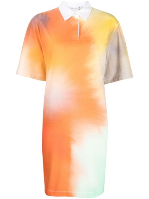 Maison Kitsuné abstract-print polo dress