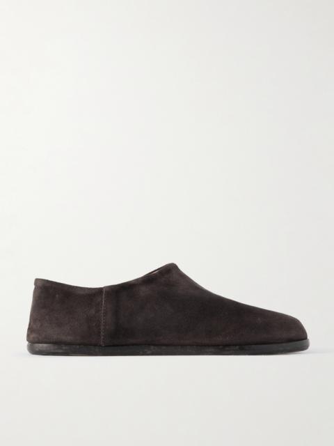 Maison Margiela Tabi Split-toe Suede Collapsible-heel Loafers