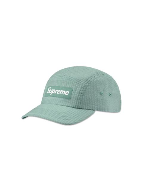 Supreme Washed Seersucker Camp Cap 'Sage'