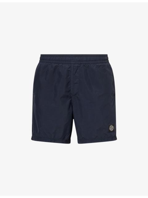 Stone Island Compass-Patch Nylon Swim Shorts