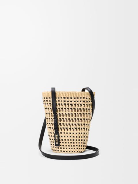 Loewe Braid pocket in iraca palm and calfskin