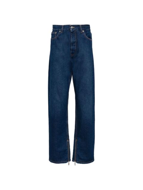 Off-White Arr Tab Zip Det Skate wide-leg jeans