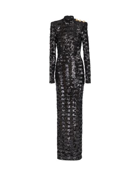 Balmain Long sequin dress