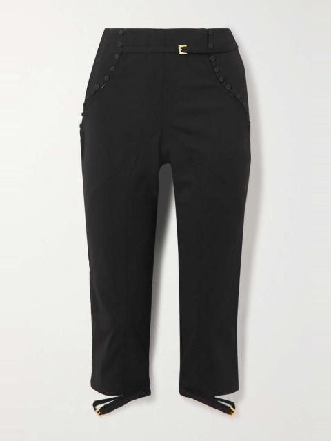JACQUEMUS Caraco cropped wool-blend slim-leg pants