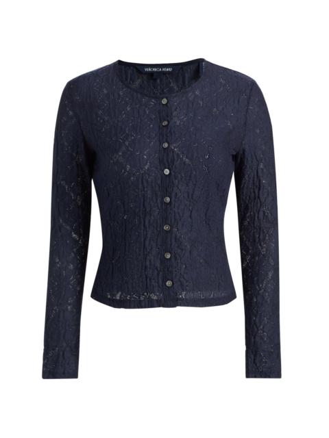 VERONICA BEARD Women's Gillingham Cotton-Blend Cardigan - Navy