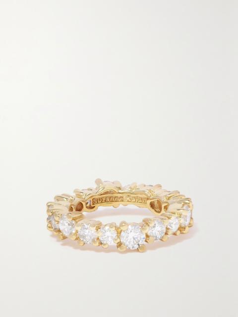 SUZANNE KALAN Eternity 18-karat gold diamond ring Gold