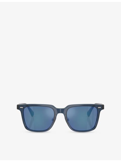 Oliver Peoples OV5592S Mr Federer II Square-Frame Acetate Sunglasses
