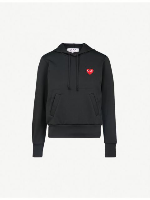 Comme des Garçons PLAY Logo-embroidered cotton-jersey hoody