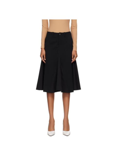 Our Legacy Black Rift Midi Skirt