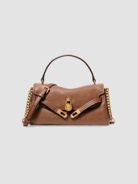 MICHAEL KORS Women's Hamilton Moderne Extra-Small Leather Crossbody Bag - Luggage