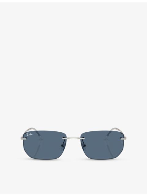 Ray-Ban RB3768 Irregular Metal Sunglasses