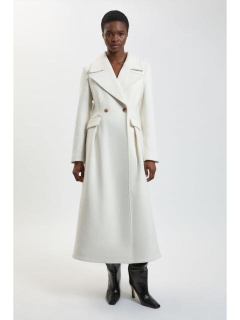 KAREN MILLEN Wool Tailored Flared Skirt Midi Coat