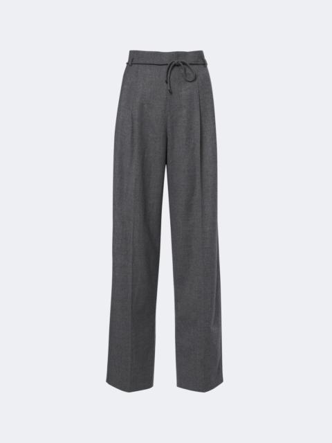Max Mara Belted cashmere-blend wide-leg pants