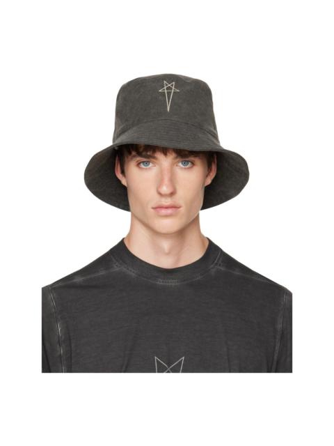 Rick Owens DRKSHDW Gray Tower Gilligan Bucket Hat