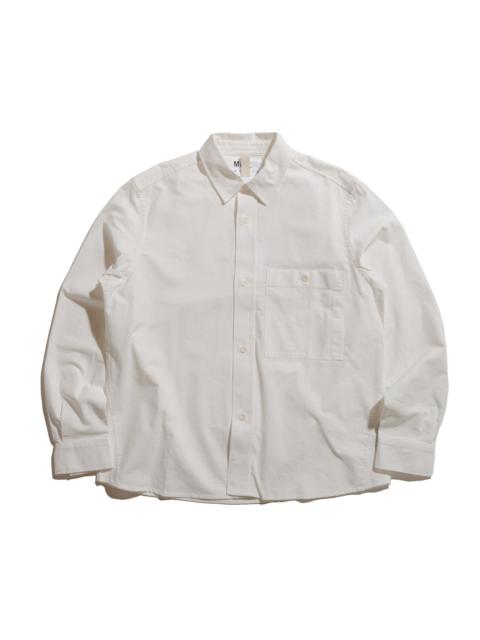 MHL Overall Shirt Textured Cotton Off White