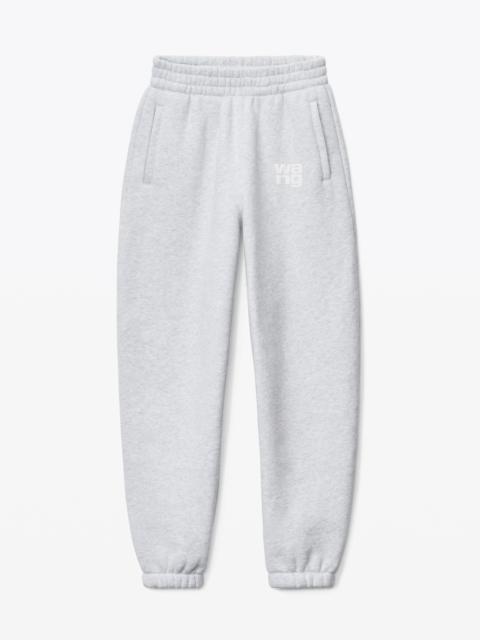 Alexander Wang PUFF LOGO SWEATPANT IN STRUCTURED TERRY