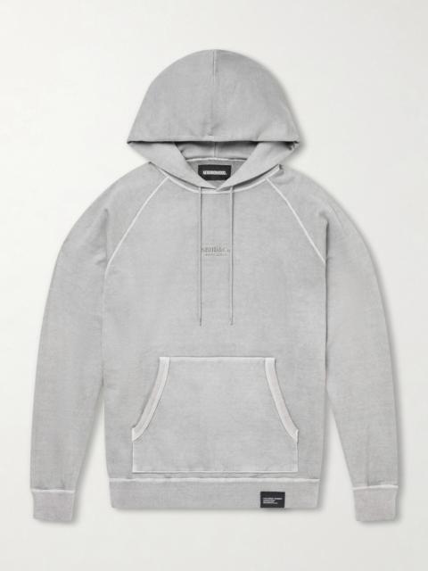 NEIGHBORHOOD Logo-Embroidered Pigment-Dyed Cotton-Jersey Hoodie