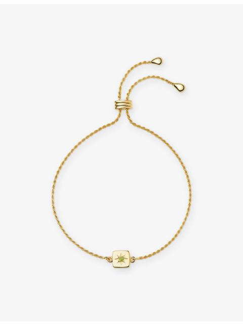 MISSOMA Birthstone 18ct Yellow Gold Vermeil and Citrine Slider Bracelet
