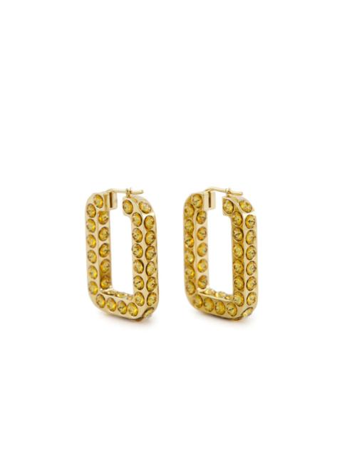 Amina Muaddi small Jah hoop earrings