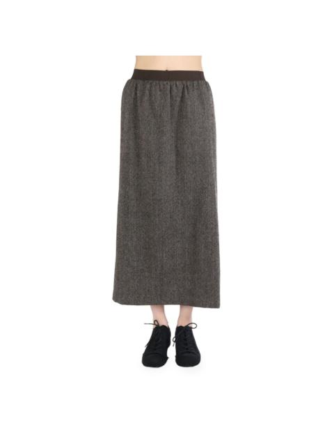 wool midi skirt