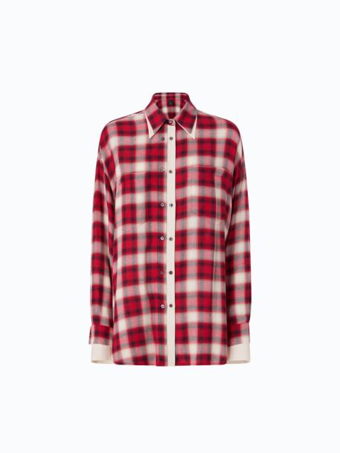 PINKO OVERSIZED SHIRT WITH CHECK PATTERN