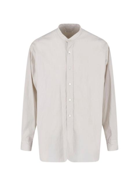 KAPTAIN SUNSHINE band-collar cotton shirt