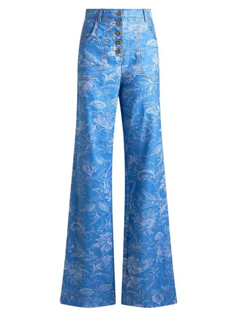 Etro Printed Denim Pant