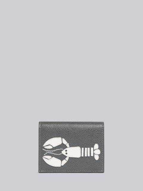 Thom Browne Pebble Grain Leather Lobster Double Card Holder