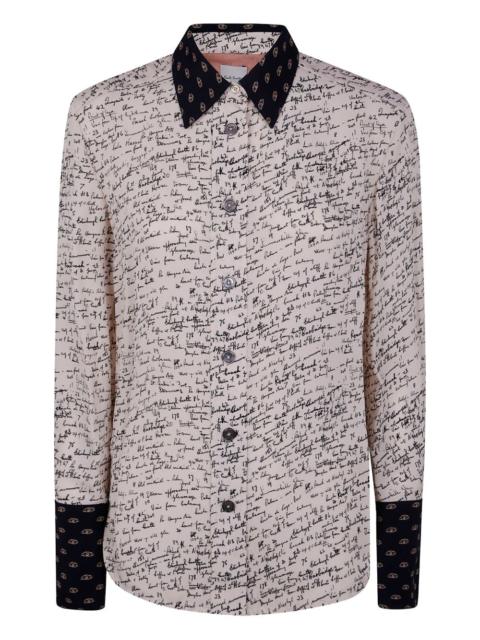 Paul Smith script-print shirt