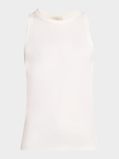 Lafayette 148 New York Swiss Cotton Rib Racerback Tank