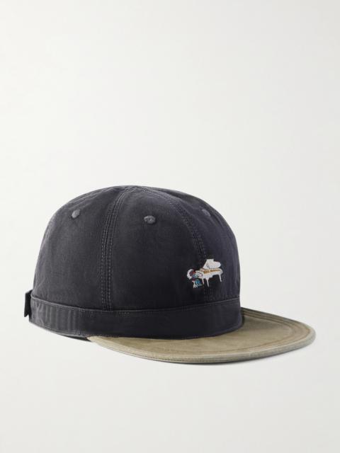 Kapital Life Scherzo Chino Brimfield Embroidered Cotton-Twill Cap