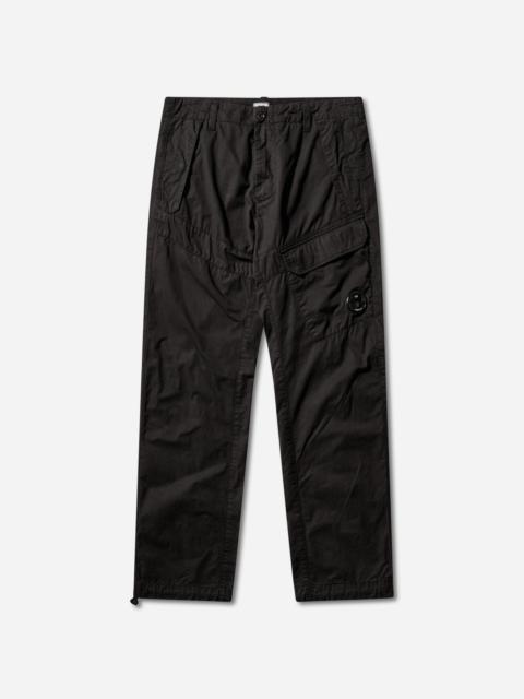 C.P. Company Men's Cotton Gabardine Cargo Pants Black