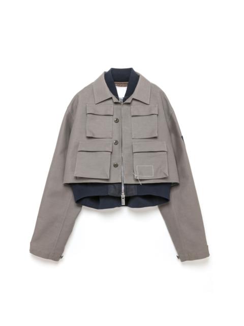 sacai WTAPS Nylon Twill Jacket サイズS sacai X Wtaps Satin And Nylon Twill Jacket Taupe