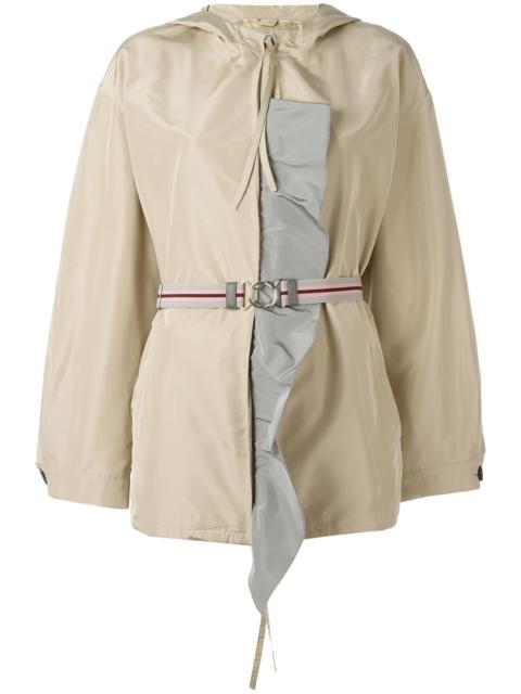 Prada hooded belted jacket