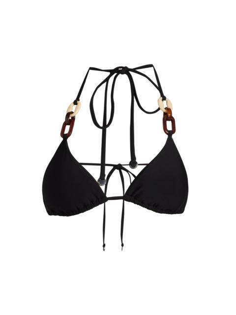 RAMY BROOK Women's Nancy Halterneck Bikini Top - Black