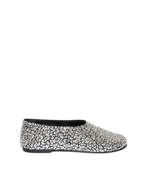 Proenza Schouler crystal-embellished ballerina shoes