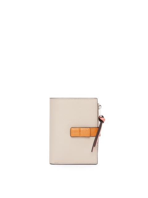 Loewe Slim zip bifold wallet in soft grained calfskin