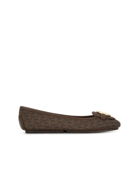 MICHAEL KORS grained ballerina flats